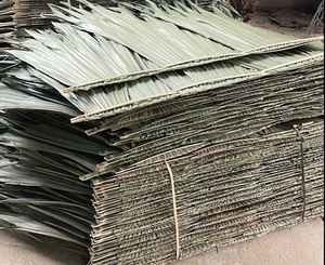 Vietnam 1.6m Palm Umbrella Handmade Palm Leaf Thatch Bamboo Frame for Outdoor Cafe Beach Shade Decoration - Product Image 3