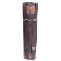 Sacoche de tir à l'arc Lather pour arc classique avec poche et sangle, couleur beige, Majid Impex Mi-1119, chasse