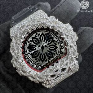 Montre de luxe Charm_Jewells en acier inoxydable, boîtier 40 mm, cadran analogique, verre, chronographe, mouvement mécanique, date automatique, bracelet en caoutchouc, étanche - Product Image 2