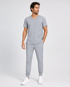 Summer Nursing Hospital <b>Scrubs</b> Latest Design OEM ODM Polyester Spandex Nurse Uniforms <b>Scrub</b> <b>Sets</b> - Product Image 1