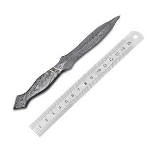 Lame de couteau en acier Damas forgée à la main de haute qualité, pour la fabrication de couteaux, utilisation en extérieur, meilleure matière première - Product Image 6