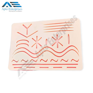Kit de Práctica de Sutura, Almohadilla de Silicona Resistente para Entrenamiento Médico, Almohadillas de Práctica de Sutura de 3 Capas con 27 Heridas - Product Image 6