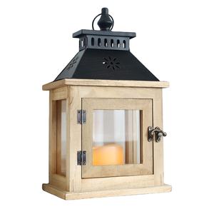 13 "ferme décor en bois bougie lanterne intérieur grande Table pièce maîtresse lanternes décoratif extérieur suspendu rustique bougie - Product Image 1