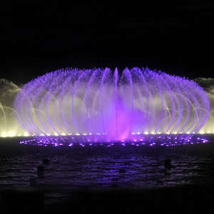 Fuente de Agua Musical Flotante Moderna para Exteriores con LED, Boquilla de Acero Inoxidable - Product Image 2