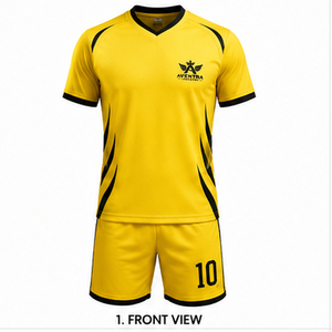 Uniforme de Fútbol Profesional, Ropa Deportiva para Equipos, Uniforme de Fútbol con Tela que Absorbe la Humedad, Construcción Ligera - Product Image 1
