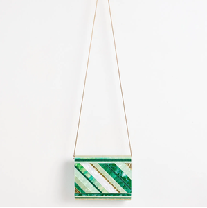 Resin Clutch Trendy Accessory Metal Resin Stylish Purse Leaf Design Women Sling Bag <b>Bridal</b> BY MULTI CRAFT - Product Image 5