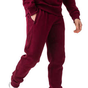 New Arrival Crew Neck Custom Jogging Sweat Suit Men's Cotton Fleece Breathable Plus Size High Street Style Gym <b>Tracksuit</b> Sets - Product Image 4