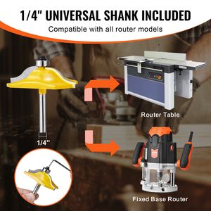 Set di 3 frese professionali per la lavorazione del legno con punta in carburo e gambo da 1/4 di pollice, con custodia per il trasporto - Product Image 3