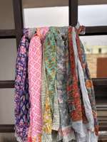 Sarung Pantai Katun Cetak Tangan, Pareo Besar, Selendang Pantai, Kain Lembut, Syal Fashion, Sarung Pantai