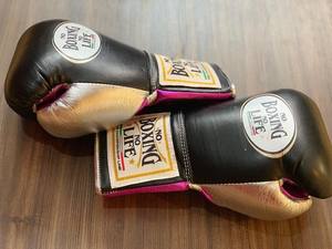 Gants de boxe en cuir de vachette originaux à lacets, sans rembourrage, pour une performance optimale, avec absorption de l'humidité, modèle RL-BG-234 - Product Image 2