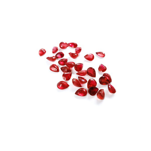 Rubis naturels de Bangkok, formes poire calibrées 5x7mm, pierres précieuses de rubis naturelles facettées en vrac pour la fabrication de bijoux, prêtes à l'emploi - Product Image 3