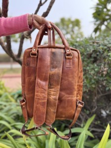 Sac à dos en cuir véritable Crunch sacs multi-usages Offre Spéciale sac d'ordinateur portable en cuir véritable sac à dos sac d'école cahiers - Product Image 4
