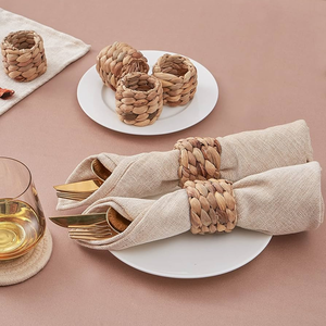 Woven Napkin Ring Handmade Wholesale 4 Pieces For Hotel & Restaurant Tableware <b>Set</b> With Amazing Price - Product Image 2
