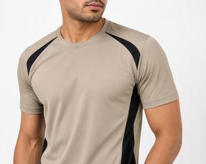 Men's Custom Color <b>Raglan</b> Sleeve T-Shirt O-Neck Quick Dry Slim Fit Sporty Style Knitted 100% Polyester Short Sleeve Solid Color - Product Image 1
