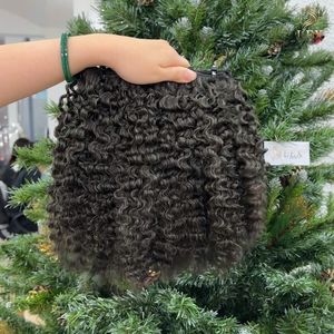 LEXHAIR ซุปเปอร์ซิลกี้เกรย์ คิงกี้เคอร์ลี่ ผมต่อแบบดับเบิ้ลดรอน เวอร์จิ้นแฮร์แท้จากเวียดนาม ขนาด 8-32 นิ้ว ปลายผมหนาเต็มเส้น สีเทาธรรมชาติ - Product Image 3