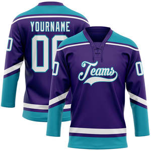 Maillot de hockey personnalisé pour équipe, 100 % polyester, décontracté, à manches longues, pull sportif avec impression par sublimation - Product Image 1