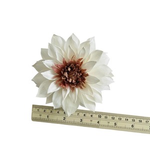 VADEE SOLA WOOD FLOWER Sustainable Craft Handmade Reed <b>Diffuser</b> White Dahlia Flower Sesbania Plant Reed Scented Oil Glass <b>Bottle</b> - Product Image 2