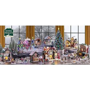 Set Villaggio Natalizio Lemax con Figurine e Collezione di Giocattoli per Battaglie di Palle di Neve - Product Image 2