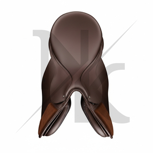 English Dressage Saddle Premium Cowhide Leather Close Contact Horse Racing Saddle English horse racing products from India - Product Image 3