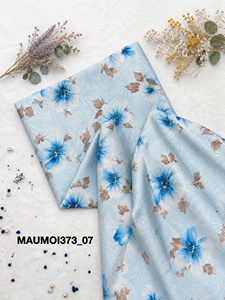 Tissu Charmeuse Imprimé Floral Viet Thang 8027 100% Polyester 150/160cm Respirant Léger pour Vêtements Femme Homme et Tenues d'Intérieur - Product Image 6