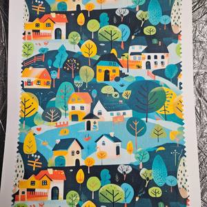 Une magnifique variété de impressions numériques vintage de haute qualité 100 % coton, colorées, 44 pouces de largeur, prêtes pour une expédition immédiate. - Product Image 5