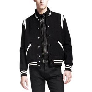 Blouson bomber noir pour homme, couleur unie, col rabattu, coupe classique, style décontracté, hiver, imperméable, toile - Product Image 6