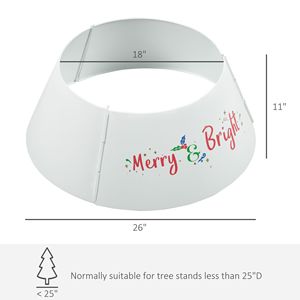 Collare per Albero di Natale Fatto a Mano 26x26x9 Pollici in Acciaio Argento Lucido, Anello Decorativo per Albero per Decorazioni Natalizie Domestiche - Product Image 3