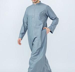 Túnica Islámica Tradicional para Hombre 2026, Transpirable, de Secado Rápido, Larga hasta el Suelo, Material de Algodón Liso, Mangas Largas, para Todas las Temporadas - Product Image 2