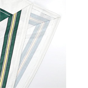 เสื้อฟุตบอลตาข่ายผู้ชายผู้หญิงทรงเรโทร คอวี ไซส์ใหญ่ พิมพ์ลายดิจิตอลแบบซับลิเมชั่น สกรีนโลโก้ ชื่อ เบอร์ ตามสั่ง ขายส่ง - Product Image 5