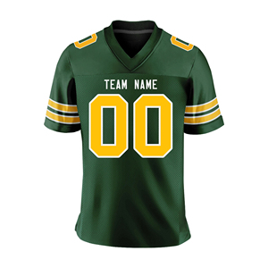 เสื้อเจอร์ซีย์อเมริกันฟุตบอลเสื้อกีฬาแบบแห้งเร็วผ้าโพลีเอสเตอร์ระบายอากาศ - Product Image 3