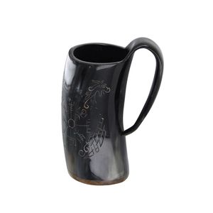 Jarra de cuerno natural Vikinga para beber vino o cerveza, tazas únicas perfectas para fiestas, bodas y otras celebraciones. 2026 - Product Image 6