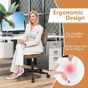 Sedia da Ufficio Regolabile in Pelle PU con Schienale Girevole per Comfort e Praticità - Product Image 2