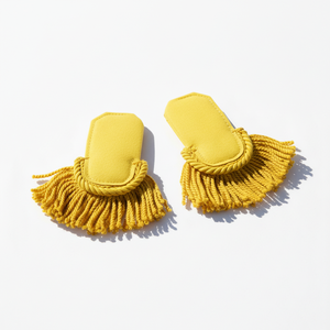 OEM ODM Wholesale High Quality Viscose <b>Material</b> Ceremonial Yellow Bullion Fringe Epaulettes for Duty Uniform - Product Image 2