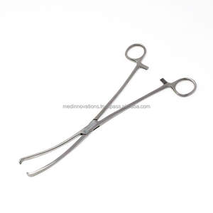 Ealeles คีมผ่าตัดสแตนเลสแบบใช้มือเครื่องมือผ่าตัดพื้นฐานของหลอดเลือดแดงเวลเลสแบบโค้ง - Product Image 4