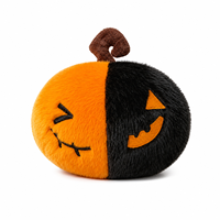 Boneka Labu Kelelawar Hantu Lucu Menyeramkan Bahan Polyester untuk Halloween, Hadiah Liburan untuk Anak-anak