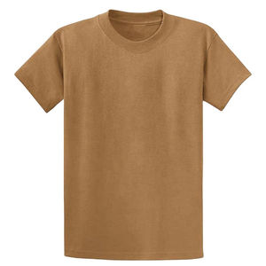 Camiseta Casual de Verano de Corte Regular para Hombre, Venta al por Mayor, 100% Algodón, Tejido de Punto, Manga Corta, Cuello Redondo, Color Liso - Product Image 3