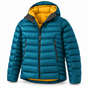 OEM Mens Winter Puffer Jacket Hooded Quilted <b>Padded</b> <b>Coat</b> Warm Outdoor Travel Outerwear Zipper Pockets Custom Logo Outdoor Jacket - Product Image 2