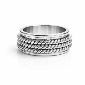 925 Sterling Silver Natural Amethyst <b>Spinner</b> <b>Ring</b> Anxiety <b>Ring</b> Handmade <b>Ring</b> Beautiful Stone <b>Ring</b> - Product Image 3