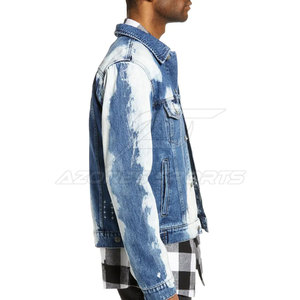 Trendy Long Sleeve <b>Men</b> Winter Jeans <b>Jacket</b> Stylish Casual Breathable Eco-Friendly 100% Cotton Lightweight Comfortable Everyday - Product Image 3