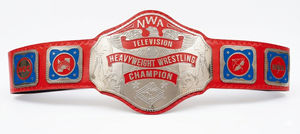 Réplica del Cinturón de Campeonato de Lucha Libre Profesional NWA Rojo para Adultos - Product Image 2