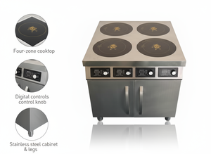 Bếp từ thương mại NewModern ProfessionalKitchenSmart 4 bếp đứng, bếp điện không dùng gas - Product Image 6