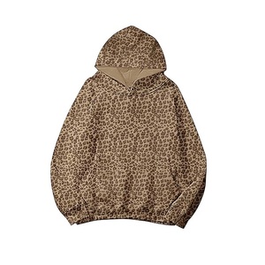 Sweat-shirt à capuche ample en molleton uni avec lettres, manches longues, poche kangourou et épaules tombantes - Product Image 5