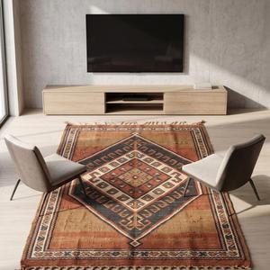 Tapis en laine bouclée tissé à la main - Couleur unie, antidérapant, pour usage commercial et domestique, tapis de sol à poils moyens avec franges - Product Image 2