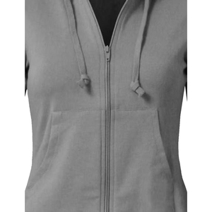 Premium Quality Two Piece Custom Logo Solid Zipper Women's Daily Casual Wear 2-Piece Set Long Sleeve Jacket Tracksuit - Product Image 4