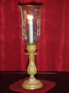 Portavelas Decorativo de Metal y Vidrio Estilo Hurricane Royal, Farol Decorativo para Centro de Mesa, Decoración del Hogar - Product Image 3