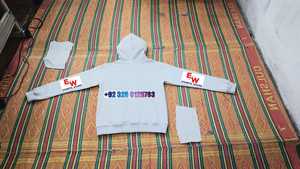 Bulk Men's <b>Large</b>-sized Anti-Pilling Hooded Knitted <b>Hoodie</b> 100% Cotton Loose Fit 350g/400g Unlined for Autumn Winter - Product Image 4