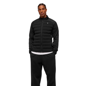 Chaqueta Híbrida Acolchada Negra para Hombre, Corte Ajustado, Ligera, Deportiva, para Entrenamiento de Invierno, Informal, para Actividades al Aire Libre - Product Image 5