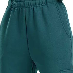 Casual High Waist 2026 Custom Design Ladies Sweat Pants Sports Fleece Fabric <b>Trousers</b> With Pockets Women's Pants and <b>Trousers</b> - Product Image 3