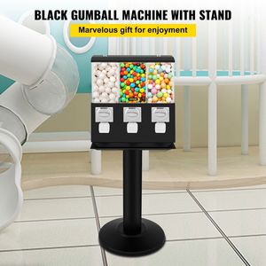 Distributore automatico commerciale a tripla testa di Gumball regolabile da 1 pollice porta caramelle per casa giochi e negozi al dettaglio - Product Image 2