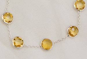 High Quality Multi Color Gemstone <b>Charm</b> <b>Bracelet</b> Jewelry 925 Sterling <b>Silver</b> Rainbow Lab Grown Sapphire 14K Gold Plated Women's - Product Image 4